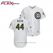 Maglia Baseball Uomo Chicago Cubs Anthony Rizzo 2018 Memorial Day Flex Base Bianco