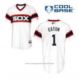 Maglia Baseball Uomo Chicago White Sox 1 Adam Eaton Bianco Alternato Cool Base