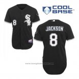 Maglia Baseball Uomo Chicago White Sox 8 Bo Jackson Nero Alternato Cool Base