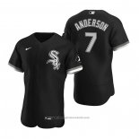 Maglia Baseball Uomo Chicago White Sox Tim Anderson Autentico 2020 Alternato Nero