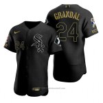 Maglia Baseball Uomo Chicago White Sox Yasmani Grandal Nero 2021 Salute To Service Maglia Baseball Uomo Chicago White Sox Yasmani Grandal Nero 2021 Salute To Service