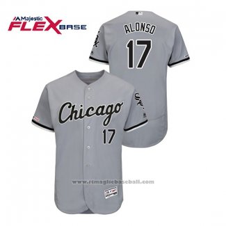 Maglia Baseball Uomo Chicago White Sox Yonder Alonso Flex Base Grigio