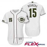 Maglia Baseball Uomo Cincinnati Reds 15 Dilson Herrera 2018 Alternato Autentico Flex Base