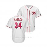 Maglia Baseball Uomo Cincinnati Reds Homer Bailey Cool Base Home Bianco