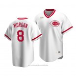 Maglia Baseball Uomo Cincinnati Reds Joe Morgan Cooperstown Collection Primera Bianco
