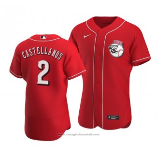 Maglia Baseball Uomo Cincinnati Reds Nicholas Castellanos Autentico Rosso