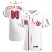 Maglia Baseball Uomo Cincinnati Reds Primera Pick-A-player Retired Roster Autentico Bianco