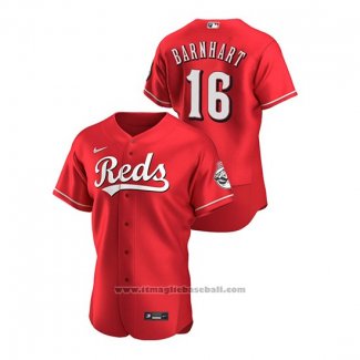 Maglia Baseball Uomo Cincinnati Reds Tucker Barnhart Autentico Alternato Rosso