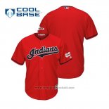 Maglia Baseball Uomo Cleveland Indians 2019 All Star Patch Cool Base Alternato Personalizzate Rosso