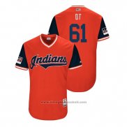 Maglia Baseball Uomo Cleveland Indians Dan Otero 2018 LLWS Players Weekend Ot Rosso