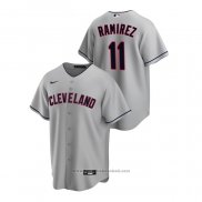 Maglia Baseball Uomo Cleveland Indians Jose Ramirez Road Replica Grigio