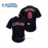 Maglia Baseball Uomo Cleveland Indians Lonnie Chisenhall 2019 All Star Patch Cool Base Blu