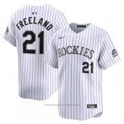 Maglia Baseball Uomo Colorado Rockies Kyle Freeland Home Limited Bianco