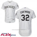 Maglia Baseball Uomo Colorado Tyler Chatwood 32 Bianco Flex Base