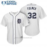 Maglia Baseball Uomo Detroit Tigers 2017 Stelle e Strisce Michael Fulmer Bianco Cool Base