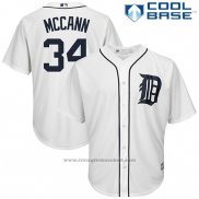 Maglia Baseball Uomo Detroit Tigers James Mccann Bianco Cool Base