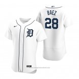 Maglia Baseball Uomo Detroit Tigers Javier Baez Autentico Home Bianco