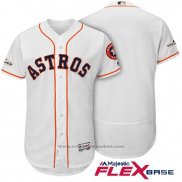 Maglia Baseball Uomo Houston Astros 2017 Postseason Astros Bianco Flex Base