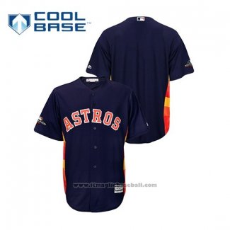 Maglia Baseball Uomo Houston Astros 2019 Postseason Cool Base Blu