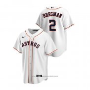 Maglia Baseball Uomo Houston Astros Alex Bregman Replica Home Bianco