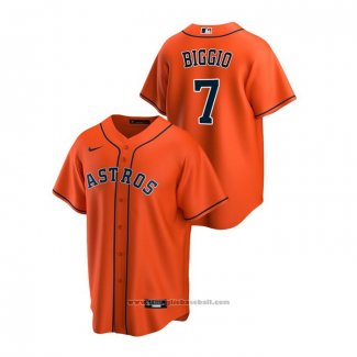 Maglia Baseball Uomo Houston Astros Craig Biggio Replica Alternato Arancione