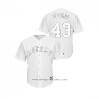 Maglia Baseball Uomo Houston Astros Lance Mccullers 2019 Players Weekend Perdomo Replica Bianco