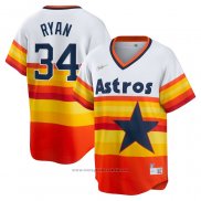 Maglia Baseball Uomo Houston Astros Nolan Ryan Primera Cooperstown Collection Bianco