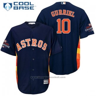 Maglia Baseball Uomo Houston Astros Yuli Gurriel Blu Cool Base