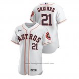 Maglia Baseball Uomo Houston Astros Zack Greinke Autentico Bianco