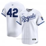 Maglia Baseball Uomo Kansas City Royals 2024 Jackie Robinson Day Home Limited Bianco