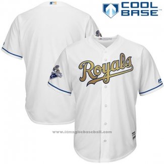 Maglia Baseball Uomo Kansas City Royals Bianco Cool Base