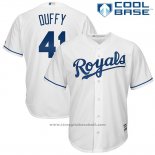 Maglia Baseball Uomo Kansas City Royals Danny Duffy Bianco Cool Base