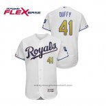 Maglia Baseball Uomo Kansas City Royals Danny Duffy Flex Base Bianco2