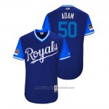 Maglia Baseball Uomo Kansas City Royals Jason Adam 2018 LLWS Players Weekend Adam Blu