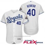 Maglia Baseball Uomo Kansas City Royals Kelvin Herrera Bianco Flex Base