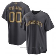 Maglia Baseball Uomo Kansas City Royals Personalizzate 2022 All Star Replica Grigio