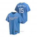 Maglia Baseball Uomo Kansas City Royals Whit Merrifield Replica Alternato Blu