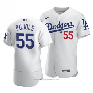 Maglia Baseball Uomo Los Angeles Dodgers Albert Pujols Autentico Home Bianco