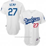 Maglia Baseball Uomo Los Angeles Dodgers Bianco Matt Kempplayer Autentico