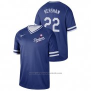 Maglia Baseball Uomo Los Angeles Dodgers Clayton Kershaw Cooperstown Collection Legend Blu