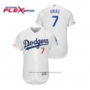 Maglia Baseball Uomo Los Angeles Dodgers Julio Urias Flex Base Bianco