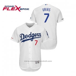 Maglia Baseball Uomo Los Angeles Dodgers Julio Urias Flex Base Bianco