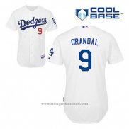 Maglia Baseball Uomo Los Angeles Dodgers Yasmani Grandal 9 Bianco Home Cool Base