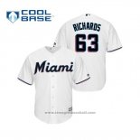 Maglia Baseball Uomo Miami Marlins Trevor Richards Cool Base Home 2019 Bianco