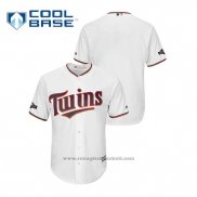 Maglia Baseball Uomo Minnesota Twins 2019 Postseason Cool Base Bianco