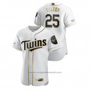 Maglia Baseball Uomo Minnesota Twins Byron Buxton Golden Edition Autentico Bianco