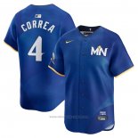Maglia Baseball Uomo Minnesota Twins Carlos Correa 2024 City Connect Limited Blu
