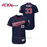 Maglia Baseball Uomo Minnesota Twins Martin Perez 150 Anniversario Autentico Flex Base Blu2