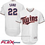 Maglia Baseball Uomo Minnesota Twins Miguel Sano 22 Bianco Flex Base Autentico Collection Giocatore