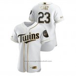 Maglia Baseball Uomo Minnesota Twins Nelson Cruz Golden Edition Autentico Bianco